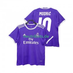 Fußballtrikot Real Madrid Modrić LUCA 10 2016 2017 Retro Herren Auswärts Kurzarm