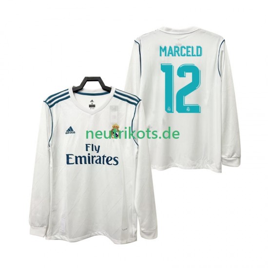 Fußballtrikot Real Madrid MARCELD 12 2017 2018 Retro Herren Heim Langarm