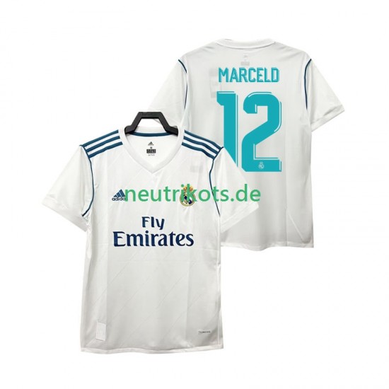 Fußballtrikot Real Madrid MARCELD 12 2017 2018 Retro Herren Heim Kurzarm