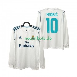 Fußballtrikot Real Madrid Modrić 10 2017 2018 Retro Herren Heim Langarm