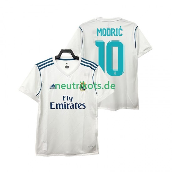 Fußballtrikot Real Madrid Modrić 10 2017 Retro Herren Heim Kurzarm