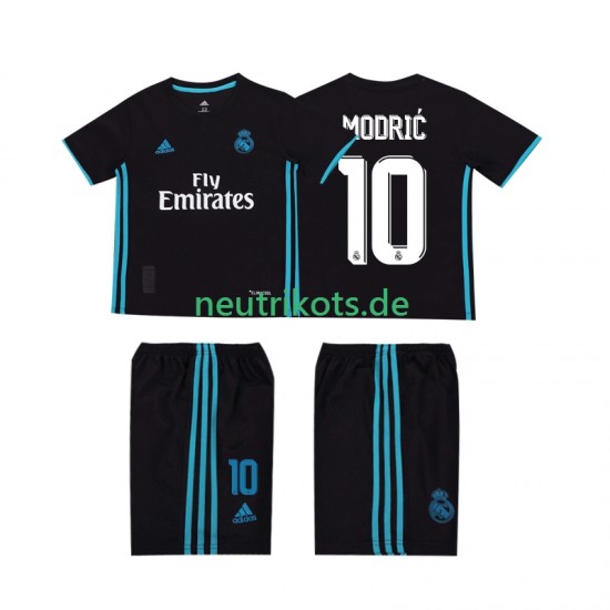 Fußballtrikot Real Madrid Modrić 10 2017 2018 Retro Kinder Auswärts Kurzarm