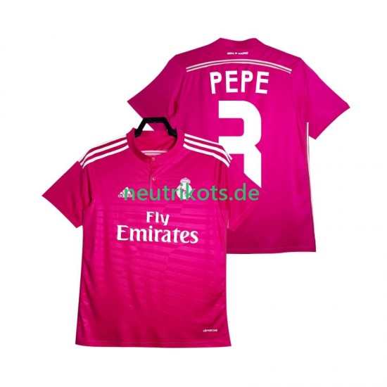 Fußballtrikot Real Madrid PEPE 3 2014 2015 Retro Herren Auswärts Kurzarm