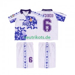 Fußballtrikot Real Madrid REDONDO 6 1996 1997 Retro Kinder Ausweich Kurzarm