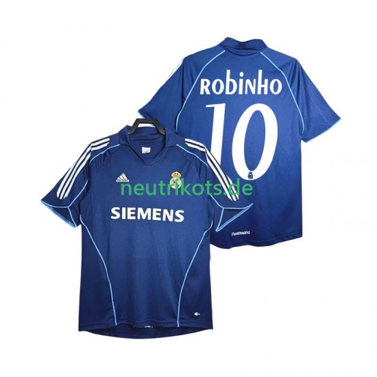 Fußballtrikot Real Madrid ROBINHO 10 2005 Retro Herren Auswärts 2006 Kurzarm