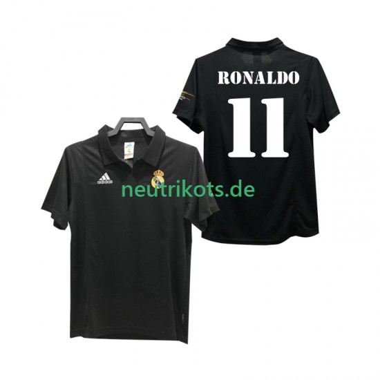 Fußballtrikot Real Madrid RONALDO 11 2002 2003 Retro Herren Auswärts Kurzarm