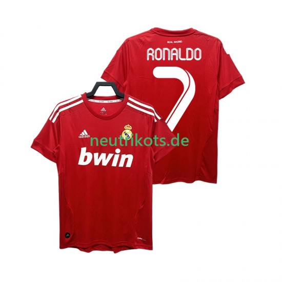 Fußballtrikot Real Madrid RONALDO 7 2012 Retro Herren Ausweich 2011 Kurzarm