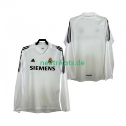 Fußballtrikot Real Madrid 2005 Retro Herren Heim 2006 Langarm