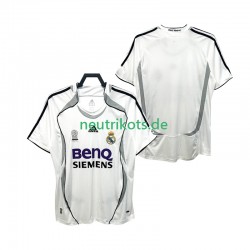 Fußballtrikot Real Madrid 2007 Retro Herren Heim 2006 Kurzarm