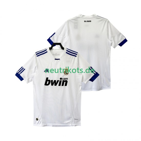Fußballtrikot Real Madrid Retro Herren Heim 2011 2010 Kurzarm
