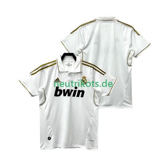 Fußballtrikot Real Madrid 2012 Retro Herren Heim 2011 Kurzarm