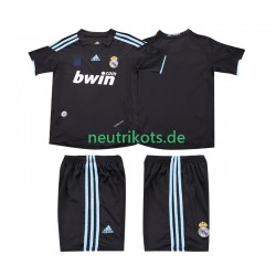 Fußballtrikot Real Madrid 2009 Retro Kinder Auswärts 2010 Kurzarm