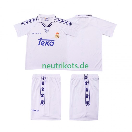 Fußballtrikot Real Madrid 1996 Retro Kinder Heim 1994 Kurzarm