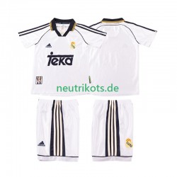 Fußballtrikot Real Madrid 1998 2000 Retro Kinder Heim Kurzarm