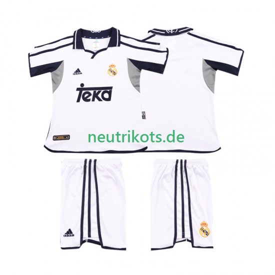 Fußballtrikot Real Madrid 2001 2002 Retro Kinder Heim Kurzarm