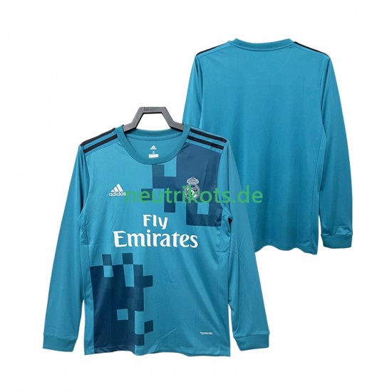 Fußballtrikot Real Madrid 2017 2018 Retro Herren Ausweich Langarm