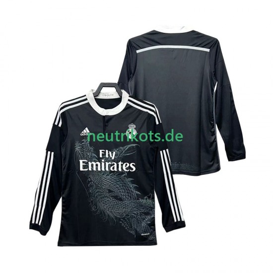 Fußballtrikot Real Madrid 2014 2015 Retro Herren Ausweich Langarm