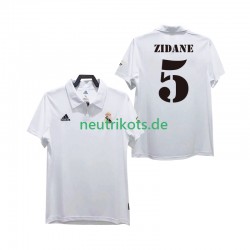 Fußballtrikot Real Madrid ZIDANE 5 2002 2003 Retro Herren Heim Kurzarm