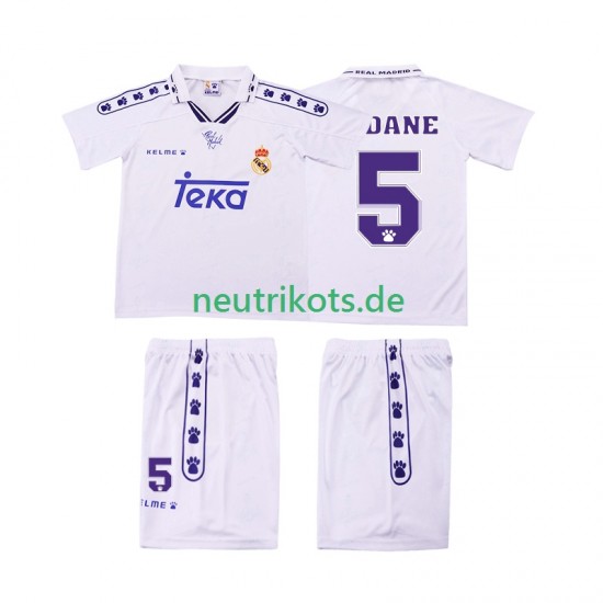 Fußballtrikot Real Madrid ZIDANE 5 1996 Retro Kinder Heim 1994 Kurzarm