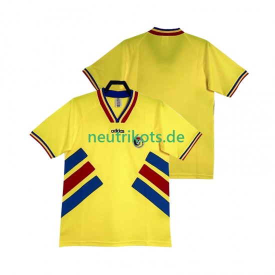 Fußballtrikot Rumänien Retro Herren Heim 1994 Kurzarm