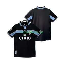 Fußballtrikot Lazio Rom 1998 Retro Herren Auswärts 1999 Kurzarm