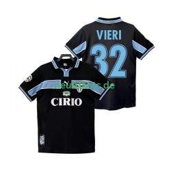 Fußballtrikot Lazio Rom VIERI 32 1998 Retro Herren Auswärts 1999 Kurzarm