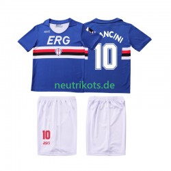 Fußballtrikot Sampdoria MANCINI 10 1990 1991 Retro Kinder Heim Kurzarm