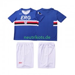 Fußballtrikot Sampdoria 1990 1991 Retro Kinder Heim Kurzarm