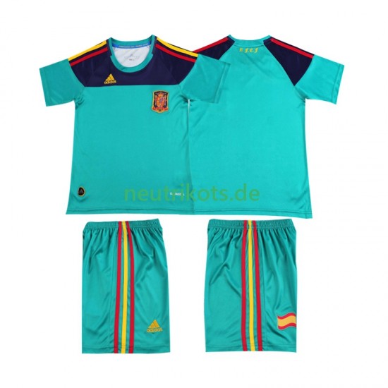 Fußballtrikot Spanien Torwart Retro Kinder Heim 2010 Kurzarm