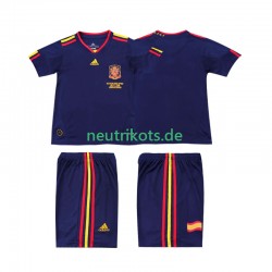 Fußballtrikot Spanien Retro Kinder Auswärts 2010 Kurzarm