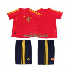 Fußballtrikot Spanien Retro Kinder Heim 2008 Kurzarm