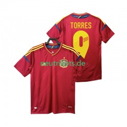 Fußballtrikot Spanien TORRES 9 2012 Retro Herren Heim Kurzarm