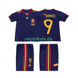Fußballtrikot Spanien TORRES 9 Retro Kinder Auswärts 2010 Kurzarm