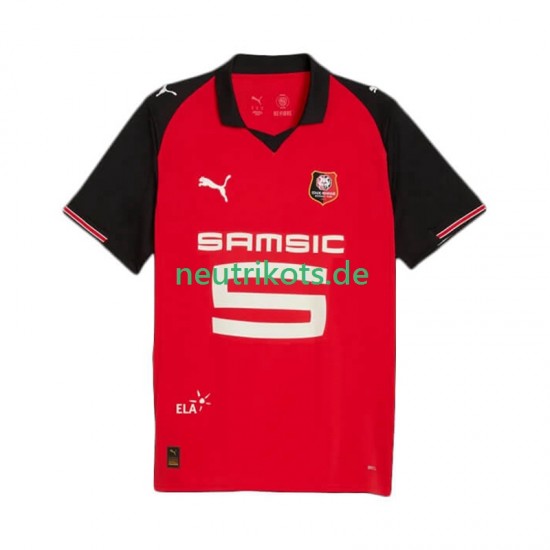Fußballtrikot Stade Rennes Herren Heim 2025-2026 Kurzarm