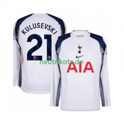 Fußballtrikot Tottenham Hotspur Kulusevski 21 Herren Heim 2025-2026 Langarm