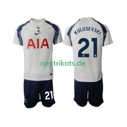 Fußballtrikot Tottenham Hotspur Kulusevski 21 Kinder Heim 2025-2026 Kurzarm