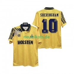 Fußballtrikot Tottenham Hotspur SHERINGHAM 10 1992 Retro Herren Auswärts 1994 Kurzarm