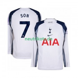 Fußballtrikot Tottenham Hotspur Son Heung-Min 7 Herren Heim 2025-2026 Langarm