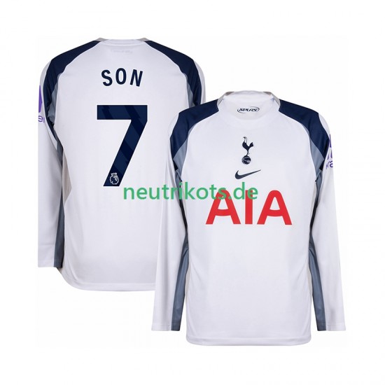 Fußballtrikot Tottenham Hotspur Son Heung-Min 7 Herren Heim 2025-2026 Langarm