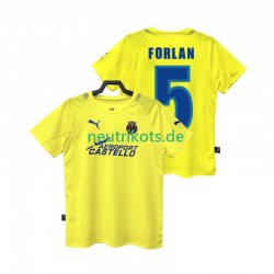 Fußballtrikot Villarreal CF FORLAN 5 2005 Retro Herren Heim 2006 Kurzarm