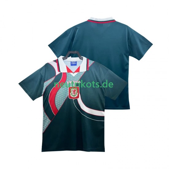 Fußballtrikot Wales 1995 Retro Herren Auswärts 1994 Kurzarm