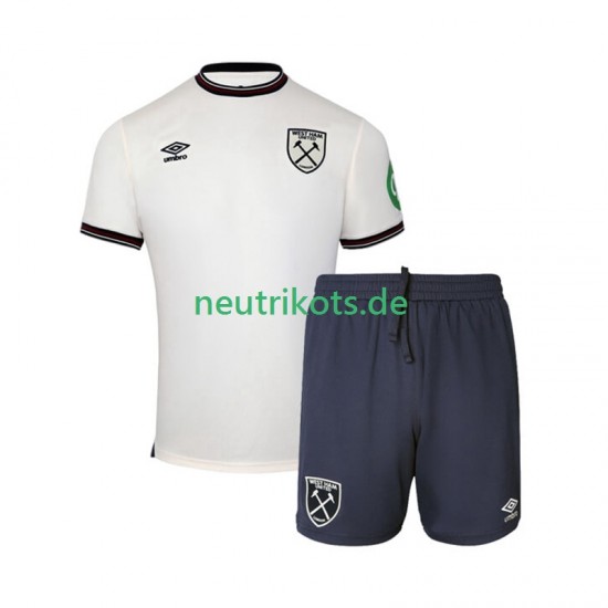 Fußballtrikot West Ham United Kinder Auswärts 2025-2026 Kurzarm
