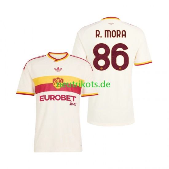 Fußballtrikot AS Rom Rodrigo Mora 86 Herren Auswärts 2026-2027 Kurzarm