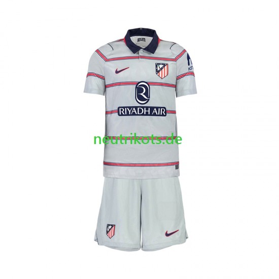 Fußballtrikot Atlético Madrid Kinder Ausweich 2026-2027 Kurzarm