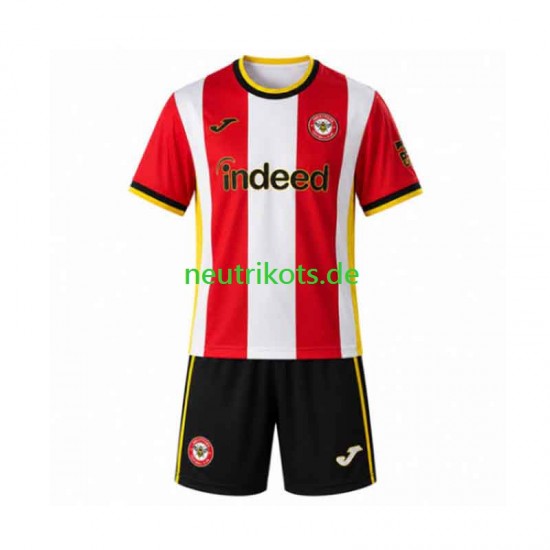 Fußballtrikot Brentford Kinder Heim 2026-2027 Kurzarm