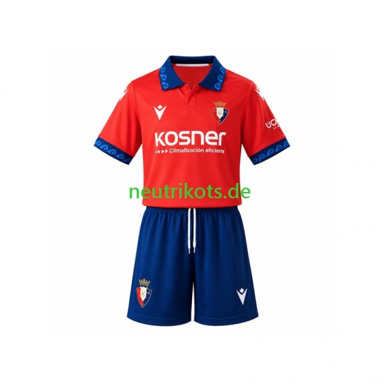 Fußballtrikot CA Osasuna Kinder Heim 2026-2027 Kurzarm