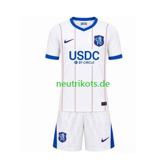 Fußballtrikot Chelsea Kinder Ausweich 2026-2027 Kurzarm