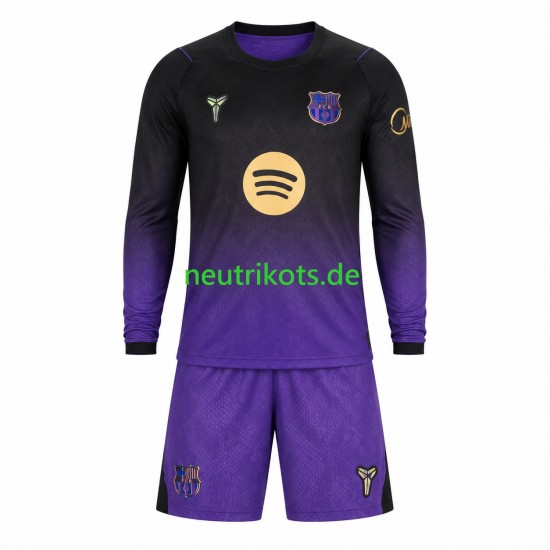 Fußballtrikot FC Barcelona Kinder Auswärts 2026-2027 Langarm