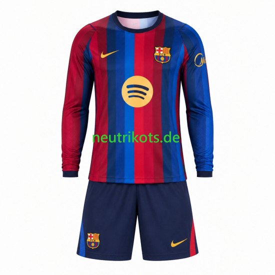 Fußballtrikot FC Barcelona Kinder Heim 2026-2027 Langarm