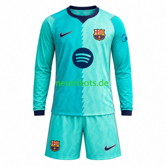 Fußballtrikot FC Barcelona Kinder Ausweich 2026-2027 Langarm